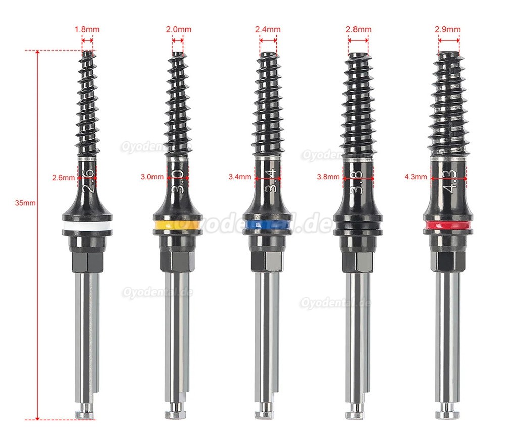 Dental Kieferknochen Expander Set Implantat Expansionsinstrumente Edelstahl